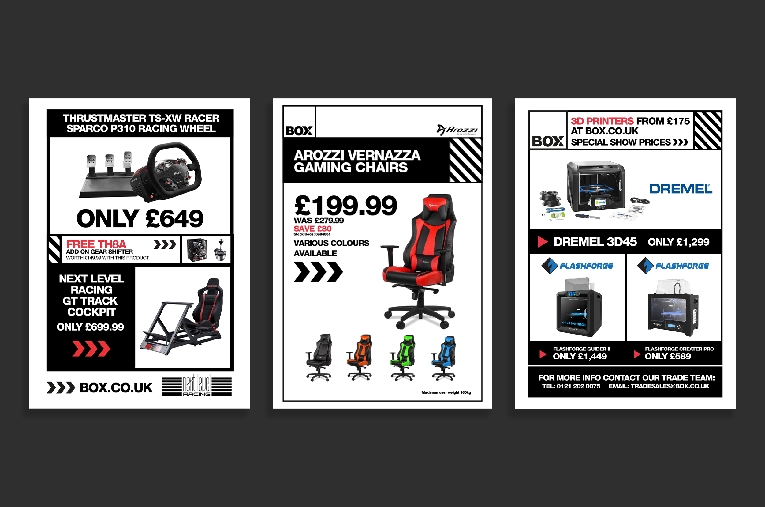 Box.co.uk Promotional Product Flyers