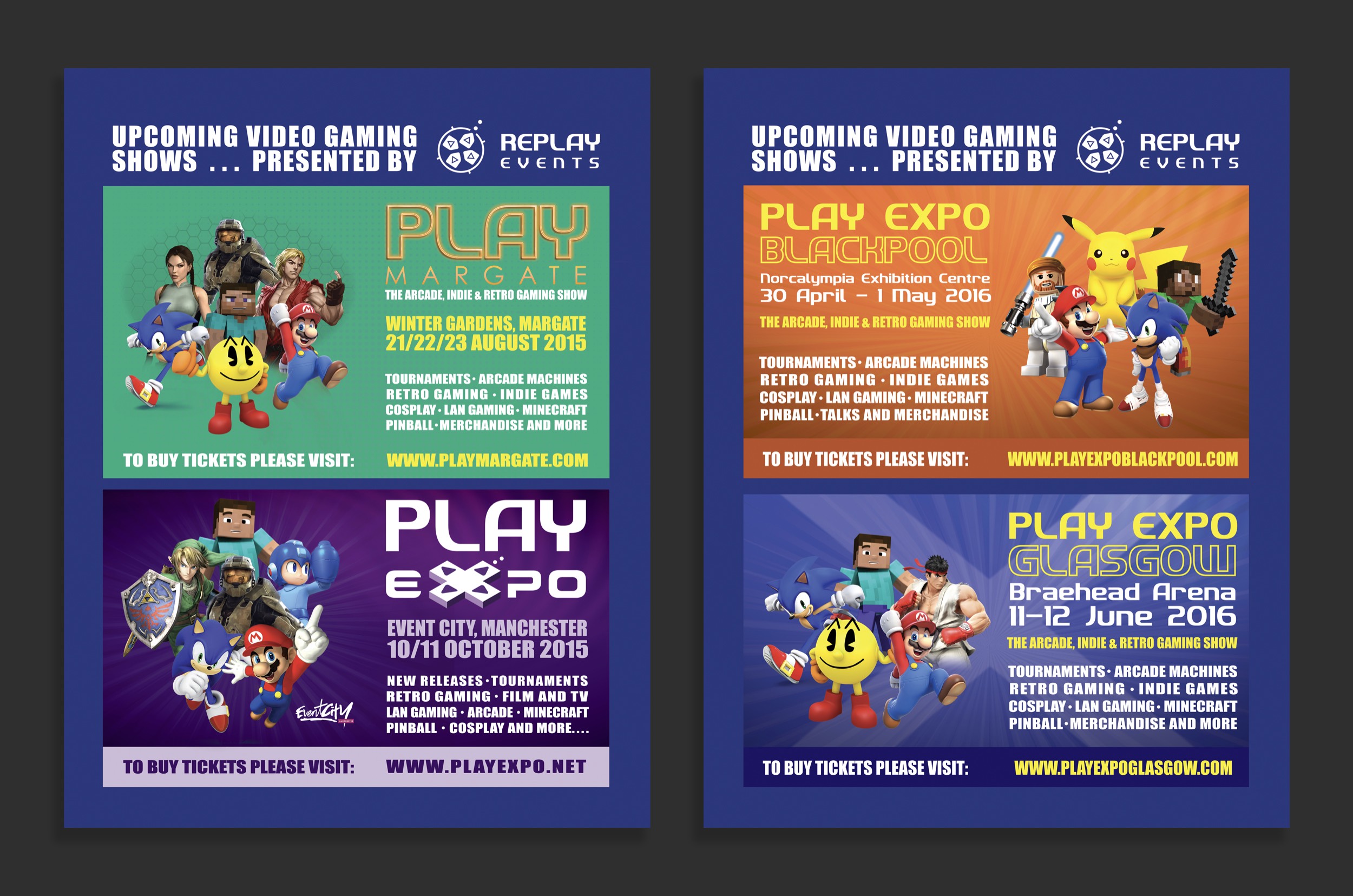 Replay Events Posters